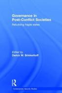 Governance in Post-Conflict Societies edito da Taylor & Francis Ltd