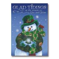 Irish Snowman Christmas Card edito da Abbey Press