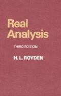 Real Analysis di H. L. Royden, Halsey Royden edito da Pearson Custom Publishing