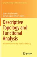 Descriptive Topology and Functional Analysis edito da Springer International Publishing