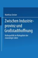 Zwischen Industrieprovinz und Großstadthoffnung di Matthias Uecker edito da Deutscher Universitätsverlag