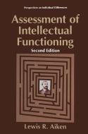 Assessment of Intellectual Functioning di Lewis R. Aiken edito da Springer US