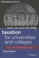 Taxation for Universities di Hoffman edito da John Wiley & Sons