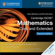 Cambridge Igcse (r) Mathematics Core And Extended Cambridge Elevate Teacher's Resource Access Card di Karen Morrison, Nick Hamshaw edito da Cambridge University Press