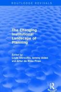 The Changing Institutional Landscap edito da Taylor & Francis
