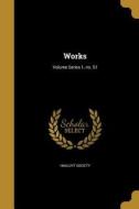 WORKS VOLUME SERIES 1 NO 51 edito da WENTWORTH PR