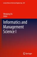 Informatics and Management Science I edito da Springer London