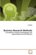 Business Research Methods di A. Mehta edito da Vdm Verlag Dr. Muller Aktiengesellschaft & Co. Kg