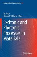 Excitonic and Photonic Processes in Materials edito da Springer Singapore