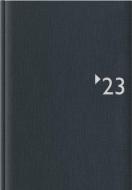 Buchkalender anthrazit 2023 - Bürokalender 14,6x21 cm - 1 Tag auf 1 Seite - wattierter Leineneinband - Stundeneinteilung 7 - 19 Uhr - 862-2621 edito da Zettler Kalender GmbH