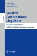 Sanskrit Computational Linguistics edito da Springer-Verlag GmbH