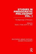 Studies in Presocratic Philosophy Volume 1 edito da Taylor & Francis Ltd