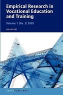 Empirical Research In Vocational Education And Training Vol. 1 (2) edito da Sense Publishers