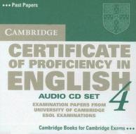 Cambridge Certificate Of Proficiency In English 4 Audio Cd Set (2 Cds) edito da Cambridge University Press