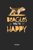 Beagle - Notizbuch: Beagles Make Me Happy - Liniertes Beagle Notizbuch. Tolle Geschenk Idee Für Beagle Besitzer Und Alle di Beagle Buddy Publishing edito da INDEPENDENTLY PUBLISHED