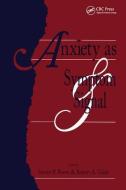 Anxiety as Symptom and Signal edito da Taylor & Francis Ltd
