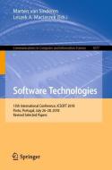 Software Technologies edito da Springer International Publishing