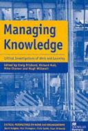 Critical Investigations Of Work And Learning edito da Palgrave Macmillan