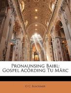 Pronaunsing Baibl: Gospel Ac Rding Tu M di O. C. Blackmer edito da Nabu Press