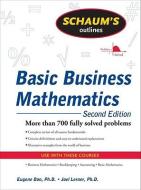 Schaum's Outline of Basic Business Mathematics, 2ed di Eugene Don edito da McGraw-Hill Education