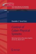 Control of Cyber-Physical Systems edito da Springer International Publishing