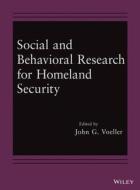 Social and Behavioral Research for Homeland Security edito da John Wiley & Sons