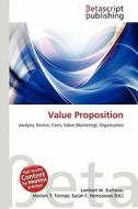 Value Proposition edito da Betascript Publishing