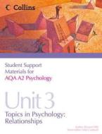 Aqa A2 Psychology Unit 3 di Eleanor Hills edito da Harpercollins Publishers