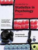 Introduction to Statistics in Psychology. Dennis Howitt, Duncan Cramer di Dennis Howitt edito da FT Press