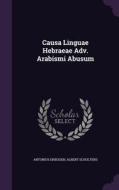 Causa Linguae Hebraeae Adv. Arabismi Abusum di Antonius Driessen, Albert Schultens edito da Palala Press