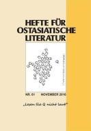 Hefte für ostasiatische Literatur edito da Iudicium Verlag