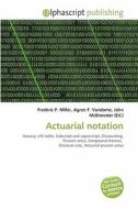 Actuarial Notation edito da Vdm Publishing House