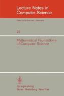 Mathematical Foundations of Computer Science 1974 edito da Springer-Verlag GmbH