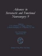 Advances in Stereotactic and Functional Neurosurgery 9 edito da Springer-Verlag KG