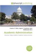 Academic Administration edito da Betascript Publishing