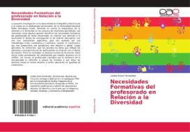 Necesidades Formativas del profesorado en Relación a la Diversidad di Lesbia Sosa Fernandez edito da EDIT ACADEMICA ESPANOLA