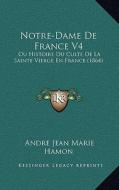 Notre-Dame de France V4: Ou Histoire Du Culte de La Sainte Vierge En France (1864) di Andre Jean Marie Hamon edito da Kessinger Publishing