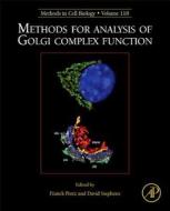 Methods for Analysis of Golgi Complex Function di Franck Perez edito da ACADEMIC PR INC