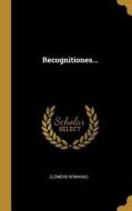 Recognitiones... di Clemens Romanus edito da WENTWORTH PR