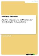 Big Data. Möglichkeiten und Grenzen des Data Mining im Dialogmarketing di Alisa Laura Löwenstrom edito da GRIN Publishing