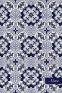 Notes: 6x9 Blank Lined Page Notebook Exotic Elegant Blue Curve Round Dot Line Frame Kaleidoscope Seamless Pattern Cover. Matt di Another Storyteller edito da Createspace Independent Publishing Platform