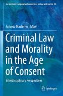 Criminal Law And Morality In The Age Of Consent edito da Springer Nature Switzerland AG