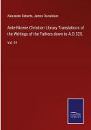 Ante-Nicene Christian Library Translations of the Writings of the Fathers down to A.D.325. di Alexander Roberts, James Donaldson edito da Salzwasser-Verlag