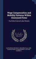 Wage Compensation And Mobility Patterns di RICHARD CHAYKOWSKI edito da Lightning Source Uk Ltd