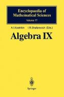 Algebra IX edito da Springer Berlin Heidelberg