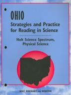 Ohio Holt Science Spectrum Strategies and Practice for Reading in Science edito da Holt McDougal