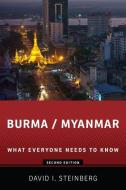 Burma/Myanmar di David I. Steinberg edito da Oxford University Press Inc