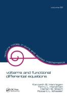 Volterra and Functional Differential Equations di Kenneth B. Hannsgen edito da Taylor & Francis Ltd