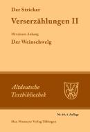 Verserzählungen II di Der Stricker edito da De Gruyter