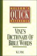 Nelson's Quick Reference Vine's Dictionary of Bible Words di W. E. Vine edito da ZONDERVAN